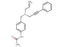 N-(4-{[allyl(3-phenylprop-2-yn-1-yl)amino]methyl}phenyl)acetamide
