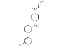 6-(1-{[1-(methoxyacetyl)piperidin-4-yl]carbonyl}piperidin-3-yl)pyrimidin-4-ol