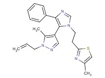 2-{2-[5-(1-allyl-5-methyl-1H-pyrazol-4-yl)-4-phenyl-1H-imidazol-1-yl]ethyl}-4-methyl-1,3-thiazole