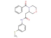 2-(4-benzoyl-3-morpholinyl)-N-[3-(methylthio)phenyl]acetamide
