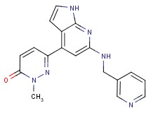 2-methyl-6-{6-[(pyridin-3-ylmethyl)amino]-1H-pyrrolo[2,3-b]pyridin-4-yl}pyridazin-3(2H)-one