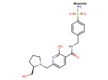 N-[4-(aminosulfonyl)benzyl]-2-hydroxy-6-{[(2R)-2-(hydroxymethyl)-1-pyrrolidinyl]methyl}nicotinamide