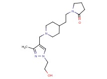 1-[2-(1-{[1-(2-hydroxyethyl)-3-methyl-1H-pyrazol-4-yl]methyl}-4-piperidinyl)ethyl]-2-pyrrolidinone