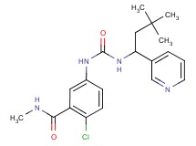 2-chloro-5-({[(3,3-dimethyl-1-pyridin-3-ylbutyl)amino]carbonyl}amino)-N-methylbenzamide