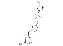 1-methyl-N-{[1-(3-methylbenzyl)pyrrolidin-3-yl]methyl}-1H-imidazole-4-sulfonamide
