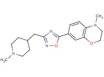 4-methyl-7-{3-[(1-methylpiperidin-4-yl)methyl]-1,2,4-oxadiazol-5-yl}-3,4-dihydro-2H-1,4-benzoxazine