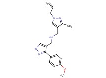 1-(1-allyl-3-methyl-1H-pyrazol-4-yl)-N-{[3-(4-methoxyphenyl)-1H-pyrazol-4-yl]methyl}methanamine