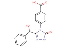 4-{3-[hydroxy(phenyl)methyl]-5-oxo-1,5-dihydro-4H-1,2,4-triazol-4-yl}benzoic acid