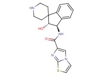 N-[(2R*,3R*)-2-hydroxy-2,3-dihydrospiro[indene-1,4'-piperidin]-3-yl]imidazo[2,1-b][1,3]thiazole-6-carboxamide