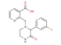 2-{[2-(3-fluorophenyl)-3-oxopiperazin-1-yl]methyl}nicotinic acid