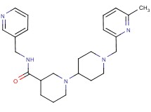 1'-[(6-methylpyridin-2-yl)methyl]-N-(pyridin-3-ylmethyl)-1,4'-bipiperidine-3-carboxamide