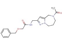 N-[(5-acetyl-5,6,7,8-tetrahydro-4H-pyrazolo[1,5-a][1,4]diazepin-2-yl)methyl]-2-(benzyloxy)acetamide