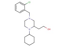 2-[4-(2-chlorobenzyl)-1-cyclohexyl-2-piperazinyl]ethanol