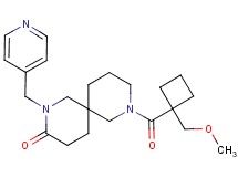 8-{[1-(methoxymethyl)cyclobutyl]carbonyl}-2-(pyridin-4-ylmethyl)-2,8-diazaspiro[5.5]undecan-3-one