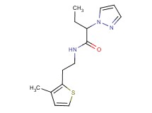 N-[2-(3-methyl-2-thienyl)ethyl]-2-(1H-pyrazol-1-yl)butanamide