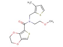 N-(2-methoxyethyl)-N-[(3-methyl-2-thienyl)methyl]-2,3-dihydrothieno[3,4-b][1,4]dioxine-5-carboxamide