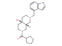 (4aR*,8aR*)-2-(cyclopentylcarbonyl)-7-(1H-indol-4-ylmethyl)octahydro-2,7-naphthyridin-4a(2H)-ol