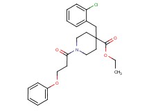 ethyl 4-(2-chlorobenzyl)-1-(3-phenoxypropanoyl)-4-piperidinecarboxylate