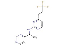 N-(1-pyrimidin-4-ylethyl)-4-(3,3,3-trifluoropropyl)pyrimidin-2-amine