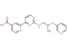 2-(2-{[2-(pyridin-3-yloxy)propyl]amino}pyrimidin-4-yl)isonicotinic acid