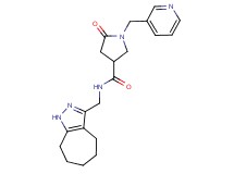 N-(1,4,5,6,7,8-hexahydrocyclohepta[c]pyrazol-3-ylmethyl)-5-oxo-1-(3-pyridinylmethyl)-3-pyrrolidinecarboxamide