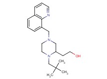 2-[1-(2,2-dimethylpropyl)-4-(8-quinolinylmethyl)-2-piperazinyl]ethanol