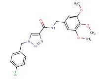 1-(4-chlorobenzyl)-N-(3,4,5-trimethoxybenzyl)-1H-1,2,3-triazole-4-carboxamide