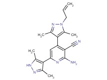 4-(1-allyl-3,5-dimethyl-1H-pyrazol-4-yl)-2-amino-6-(3,5-dimethyl-1H-pyrazol-4-yl)nicotinonitrile