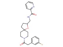 N-({8-[2-(3-fluorophenyl)acetyl]-1-oxa-8-azaspiro[4.5]dec-2-yl}methyl)-2-pyridinecarboxamide