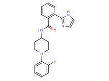 N-[1-(2-fluorophenyl)-4-piperidinyl]-2-(1H-imidazol-2-yl)benzamide bis(trifluoroacetate)