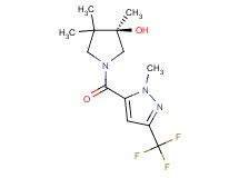 (3R)-3,4,4-trimethyl-1-{[1-methyl-3-(trifluoromethyl)-1H-pyrazol-5-yl]carbonyl}-3-pyrrolidinol