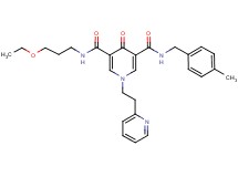 N-(3-ethoxypropyl)-N'-(4-methylbenzyl)-4-oxo-1-[2-(2-pyridinyl)ethyl]-1,4-dihydro-3,5-pyridinedicarboxamide