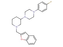 1-[1-(1-benzofuran-2-ylmethyl)-3-piperidinyl]-4-(4-fluorophenyl)piperazine