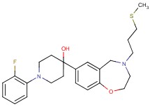 1-(2-fluorophenyl)-4-{4-[3-(methylthio)propyl]-2,3,4,5-tetrahydro-1,4-benzoxazepin-7-yl}-4-piperidinol