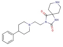 3-[2-(4-phenyl-1-piperidinyl)ethyl]-1,3,8-triazaspiro[4.5]decane-2,4-dione