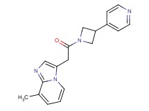 8-methyl-3-{2-oxo-2-[3-(4-pyridinyl)-1-azetidinyl]ethyl}imidazo[1,2-a]pyridine