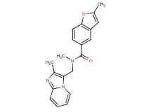 N,2-dimethyl-N-[(2-methylimidazo[1,2-a]pyridin-3-yl)methyl]-1-benzofuran-5-carboxamide