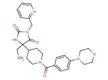 5-ethyl-5-{1-[4-(4-morpholinyl)benzoyl]-4-piperidinyl}-3-(2-pyridinylmethyl)-2,4-imidazolidinedione