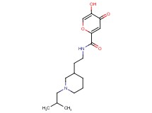 5-hydroxy-N-[2-(1-isobutylpiperidin-3-yl)ethyl]-4-oxo-4H-pyran-2-carboxamide