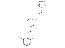 3-[2-(2,6-difluorophenyl)ethyl]-1-[3-(1H-tetrazol-1-yl)propyl]piperidine