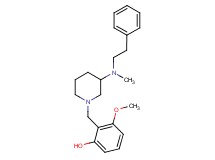 3-methoxy-2-({3-[methyl(2-phenylethyl)amino]-1-piperidinyl}methyl)phenol