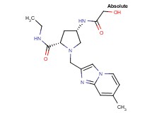 (4S)-N-ethyl-4-(glycoloylamino)-1-[(7-methylimidazo[1,2-a]pyridin-2-yl)methyl]-L-prolinamide