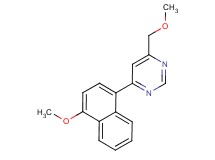 4-(methoxymethyl)-6-(4-methoxy-1-naphthyl)pyrimidine