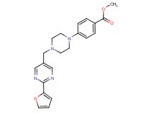 methyl 4-(4-{[2-(2-furyl)-5-pyrimidinyl]methyl}-1-piperazinyl)benzoate