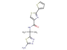N-[1-(5-amino-1,3,4-thiadiazol-2-yl)-1-methylethyl]-2-(2-thienyl)-1,3-thiazole-4-carboxamide