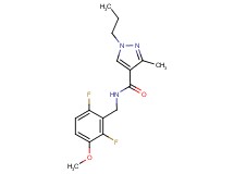 N-(2,6-difluoro-3-methoxybenzyl)-3-methyl-1-propyl-1H-pyrazole-4-carboxamide