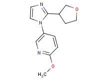 2-methoxy-5-[2-(tetrahydrofuran-3-yl)-1H-imidazol-1-yl]pyridine