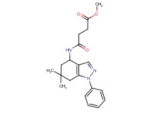 methyl 4-[(6,6-dimethyl-1-phenyl-4,5,6,7-tetrahydro-1H-indazol-4-yl)amino]-4-oxobutanoate