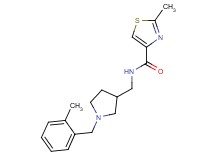 2-methyl-N-{[1-(2-methylbenzyl)pyrrolidin-3-yl]methyl}-1,3-thiazole-4-carboxamide
