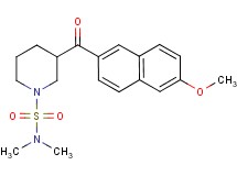 3-(6-methoxy-2-naphthoyl)-N,N-dimethyl-1-piperidinesulfonamide
